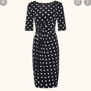 Black and White polka dot dress looks good on women of all shapes